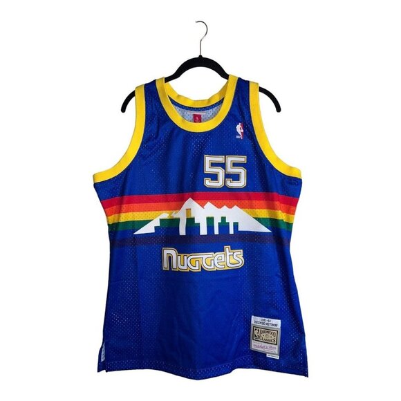 NWT Mitchell & Ness DENVER NUGGETS Dikembe Mutombo 91-92  Swingman Jersey - Picture 1 of 13